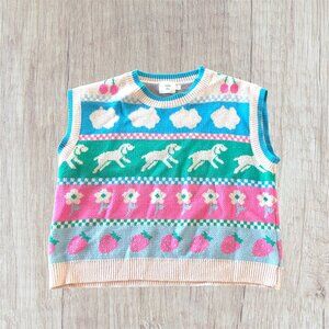 Luna Ivy Cottage Core Sweater Vest Anthropologie